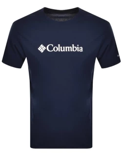 Columbia Basic Logo T Shirt Navy