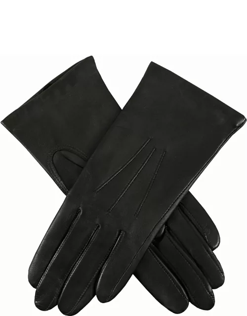 Dents Women'S Cashmere-Lined Touchscreen Leather Gloves In Black