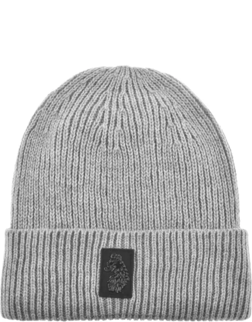 Luke 1977 Nash Knit Logo Beanie Hat Grey