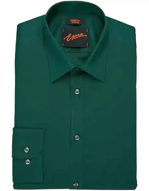 Egara Men's Skinny Fit Dress Shirt Ponderosa Green