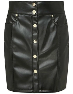 Chiara Ferragni Faux-leather High-waisted Mini Skirt