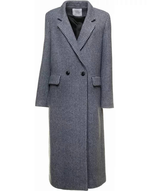 Douuod Check Single Breasted Coat