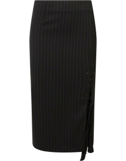 SportMax High Waist Pianosa Pinstriped Midi Skirt