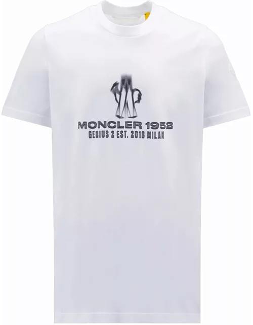 MONCLER GENIUS X 2 MONCLER 1952 Logo T-Shirt White