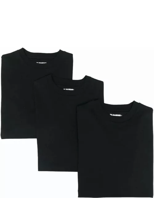 JIL SANDER Long Sleeves T-Shirt 3 Pack Black