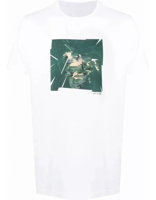 MAHARISHI Cubist Warhol Fright Wig T-Shirt White