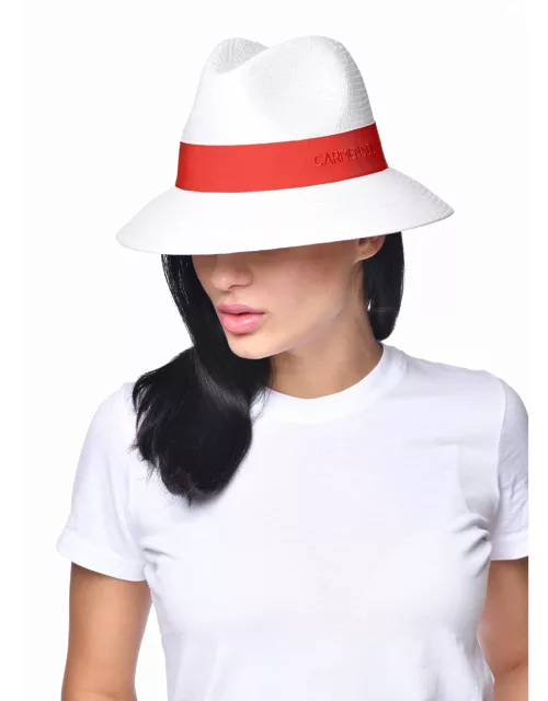 Dolores 2 packable Fedora hat - S Red