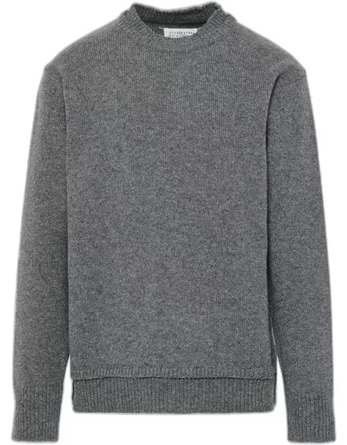 MAISON MARGIELA Gray Wool Blend Sweater