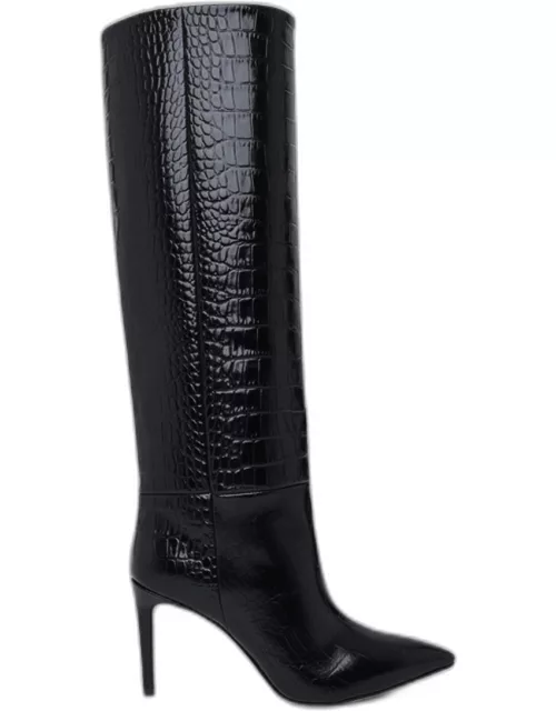 PARIS TEXAS Black Leather Boot