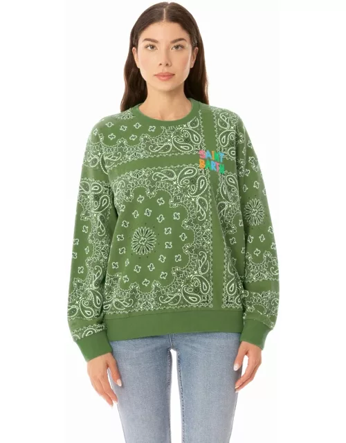 MC2 Saint Barth Woman Sweatshirt With Bandanna Print