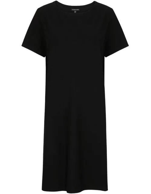 Eileen Fisher Stretch-crepe Mini Dress - Black - L (UK 18-20 / XL)