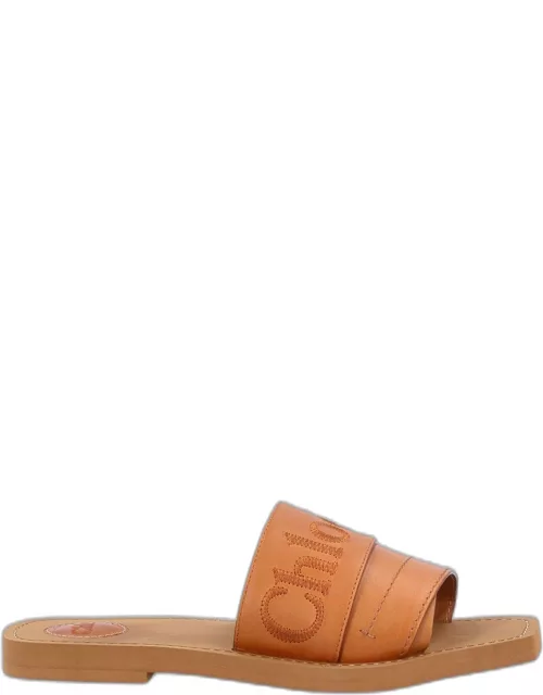 Chloé Leather woody Slide