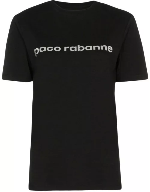 Paco Rabanne Logo Printed Crewneck T-shirt