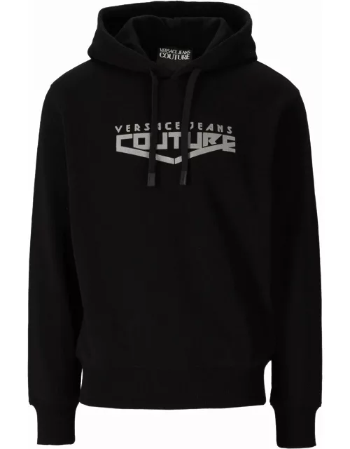 Versace Jeans Couture Logo Space Black Hoodie