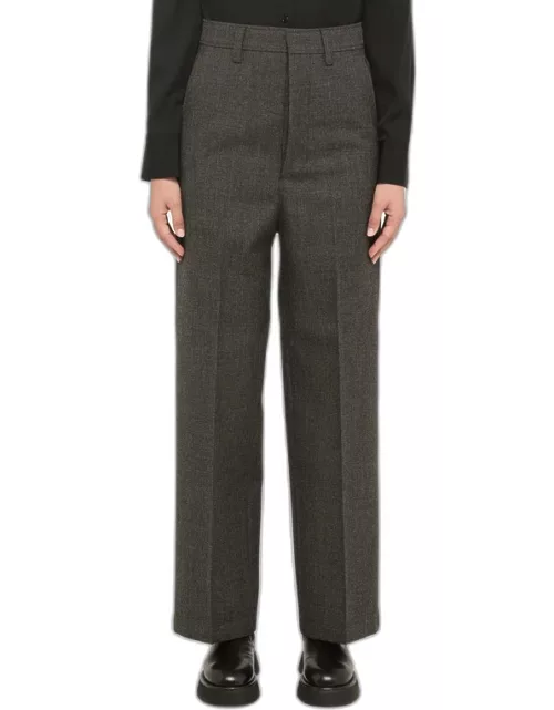 Grey wool tailored trouser