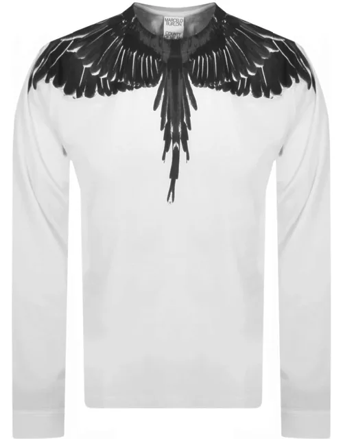 Marcelo Burlon Wings Long Sleeve T Shirt White