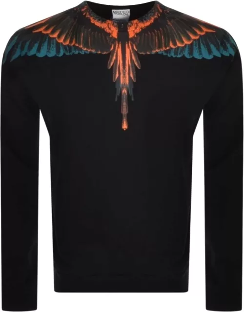 Marcelo Burlon Icon Wings Sweatshirt Black