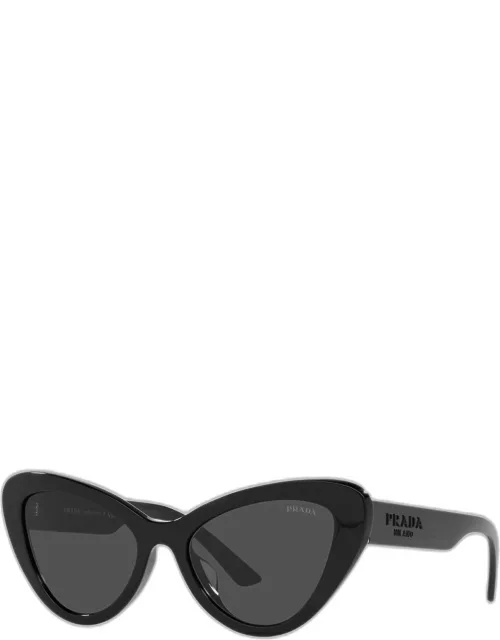 Bicolor Acetate Cat-Eye Sunglasse