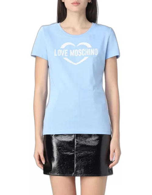 T-Shirt LOVE MOSCHINO Woman colour Gnawed Blue