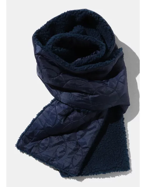 Men's Quilted Muffler Scarf