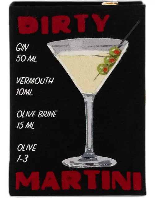 Dirty Martini Book Clutch Bag