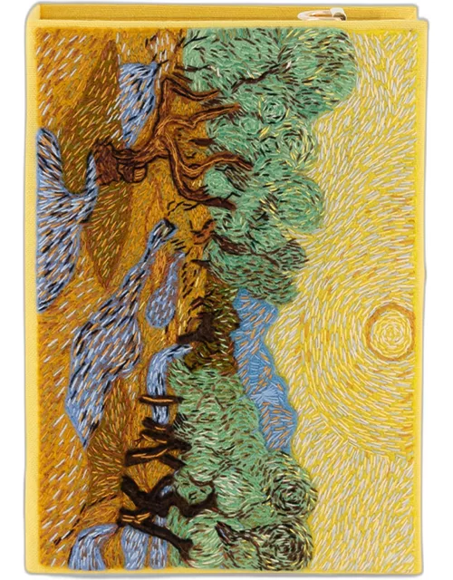 Van Gogh's Olive Trees Book Clutch Bag