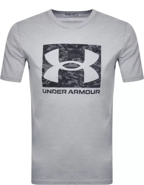 Under Armour ABC Camouflage Logo T Shirt Grey