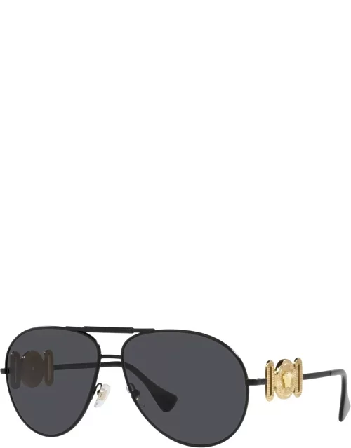 Versace Aviator Sunglasses Black