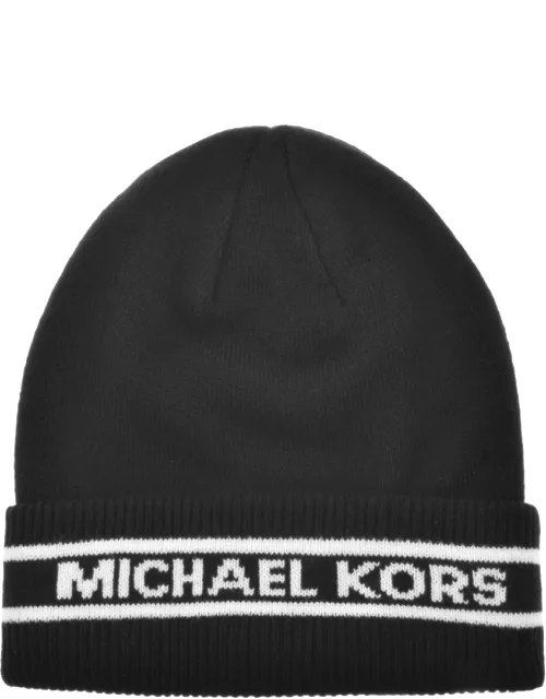 Michael Kors Logo Beanie Hat Black