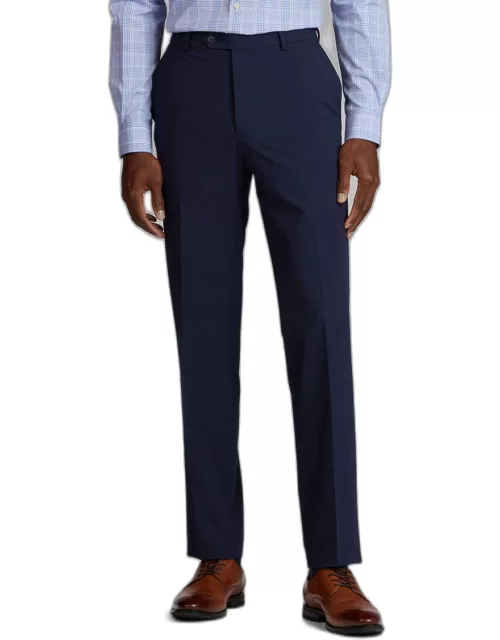 JoS. A. Bank Men's 1905 Navy Collection Slim Fit Flat Front Suit Separates Pants, Bright Navy