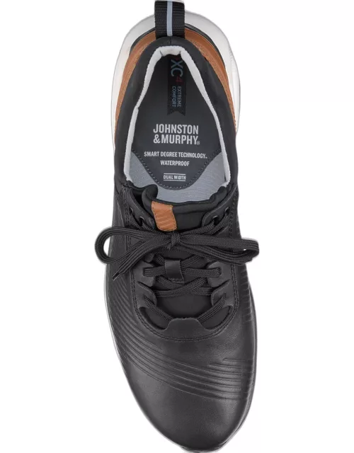 Johnston & Murphy Men's Luxe Hybrid Lace-Up Sneaker, Black, 9 D Width