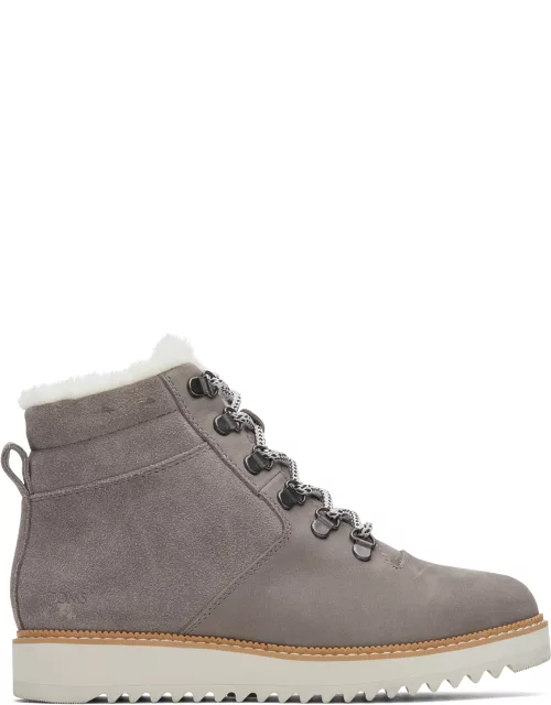 TOMS Women's Grey Mojave Water Resistant Suede Boot