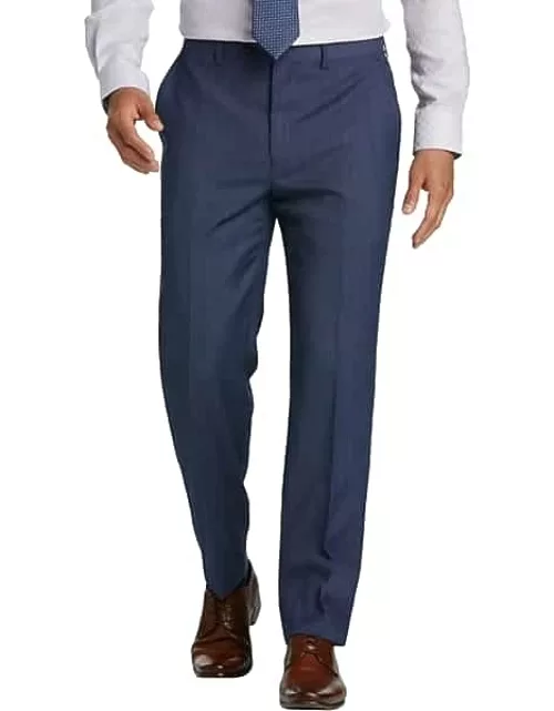 Lauren By Ralph Lauren Classic Fit Men's Suit Separates Pants Blue Tic