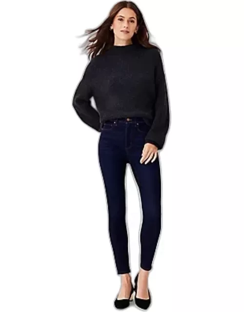 Ann Taylor Sculpting Pocket High Rise Skinny Jeans in Rinse Wash
