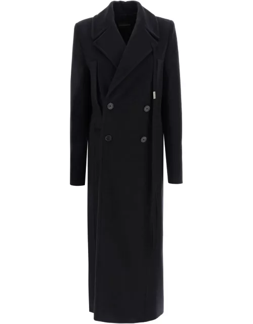 ANN DEMEULEMEESTER ANNA X-LONG DOUBLE-BREASTED COAT