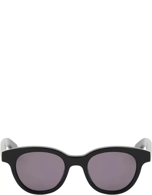 ALEXANDER MCQUEEN ROUNDED ANGLED SUNGLASSE