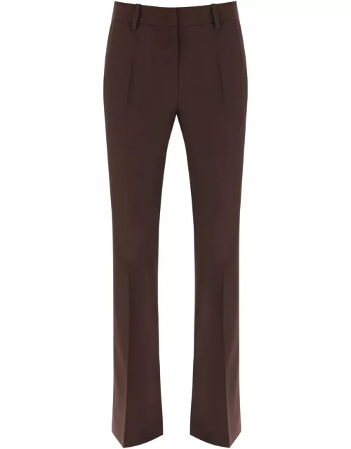 LOW CLASSIC WOOL FLARED PANTS WITH SLIT