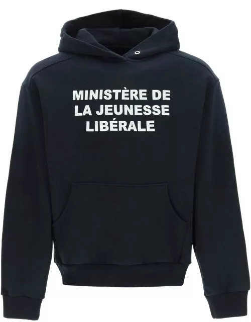 LIBERAL YOUTH MINISTRY LETTERING PRINT HOODIE