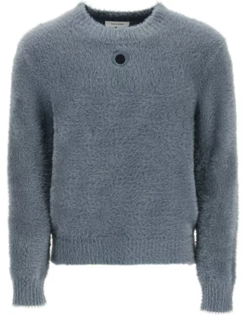 CRAIG GREEN FLUFFY SWEATER WITH EYELET