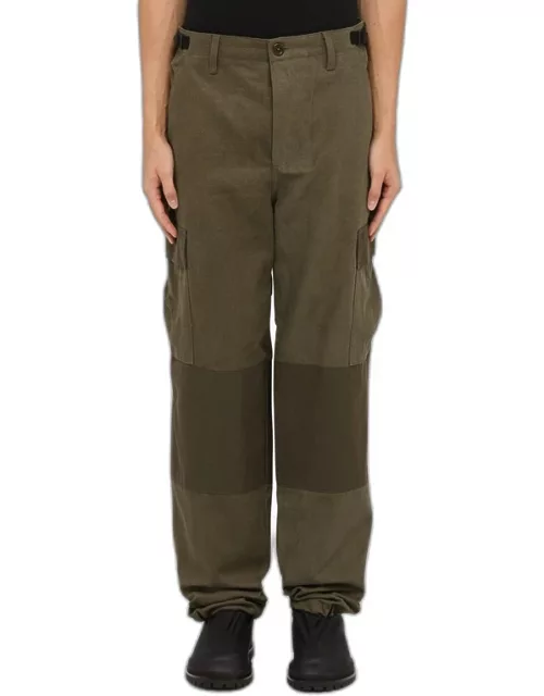 Khaki canvas cargo trouser