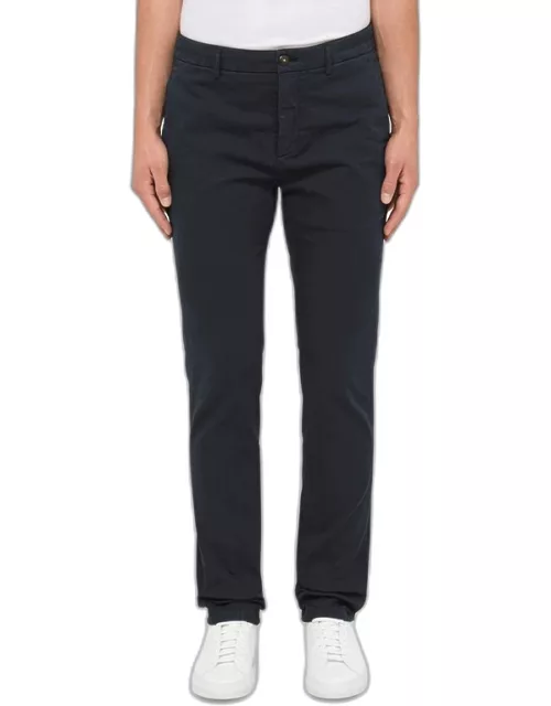 Navy blue cotton chino trouser