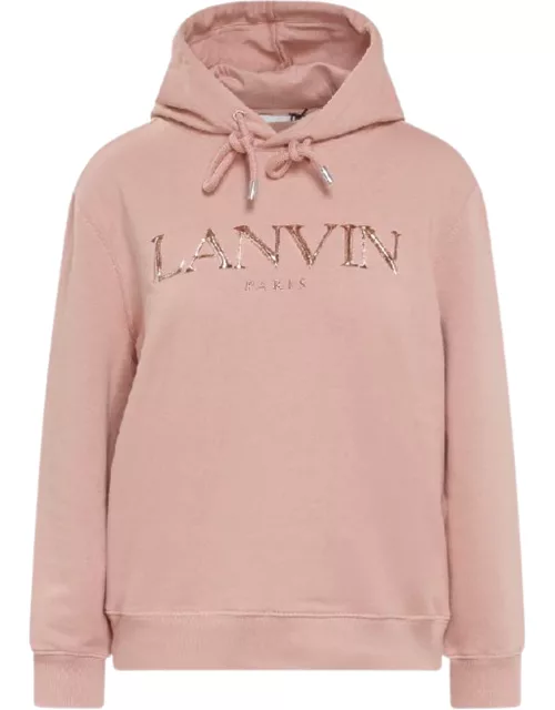 LANVIN WOMEN Embroidered Hoodie Pink Ivory