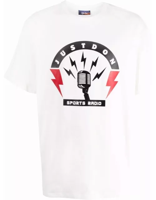 JUST DON Logo-print Short-sleeve T-shirt White