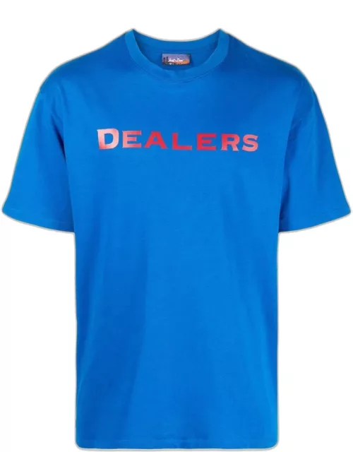 JUST DON Dealers-print Short-sleeve T-shirt Royal Blue/Multicolour