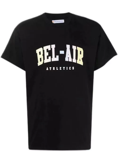 BEL-AIR ATHLETICS Logo Print T-Shirt Black