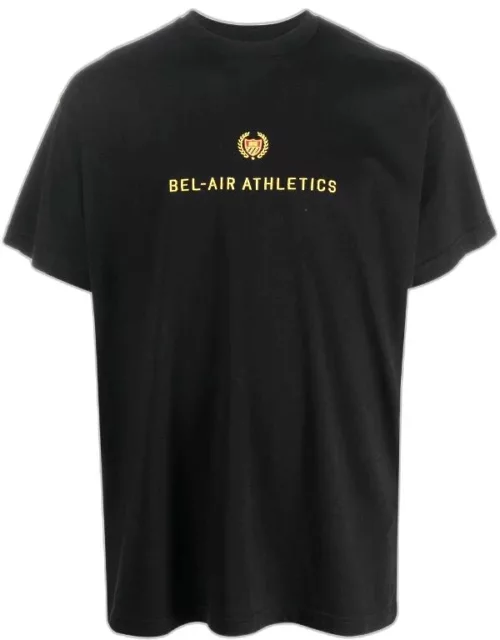 BEL-AIR ATHLETICS Logo Embroidered T-Shirt Black