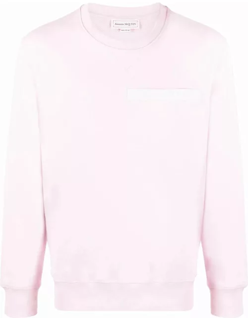 ALEXANDER MCQUEEN Logo Tape Sweatshirt Pink