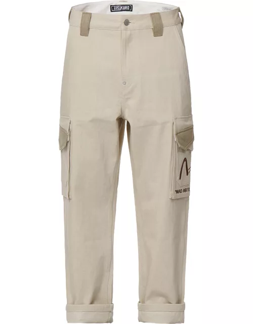 Branding Embroidery Straight-fit Cargo Pant