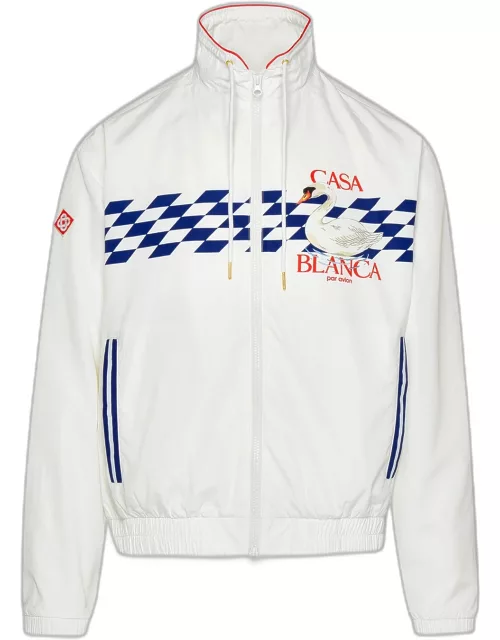 CASABLANCA White Nylon Sporty Jacket