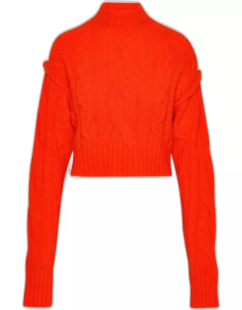 SPORTMAX Orange Alpaca Blend Noto Sweater